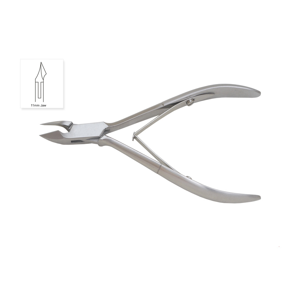 Cuticle Nipper with 11mm Jaw Double Spring Size 4 Cuticle Nipper with 11mm Jaw Double Spring Size 4.75