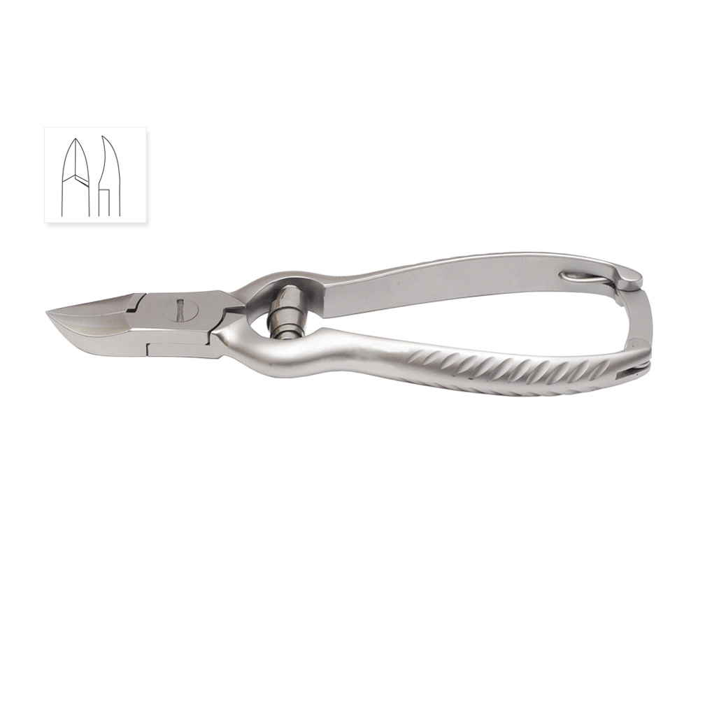 Toenail Nipper Concave Jaw with Barrel Spring Size 4 Toenail Nipper Concave Jaw with Barrel Spring Size 4.75