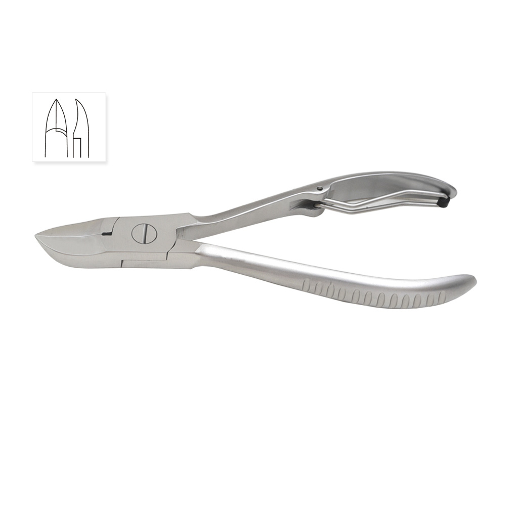 Toenail Nipper Concave Jaw with Wire Spring Size 4 Toenail Nipper Concave Jaw with Wire Spring Size 4.75