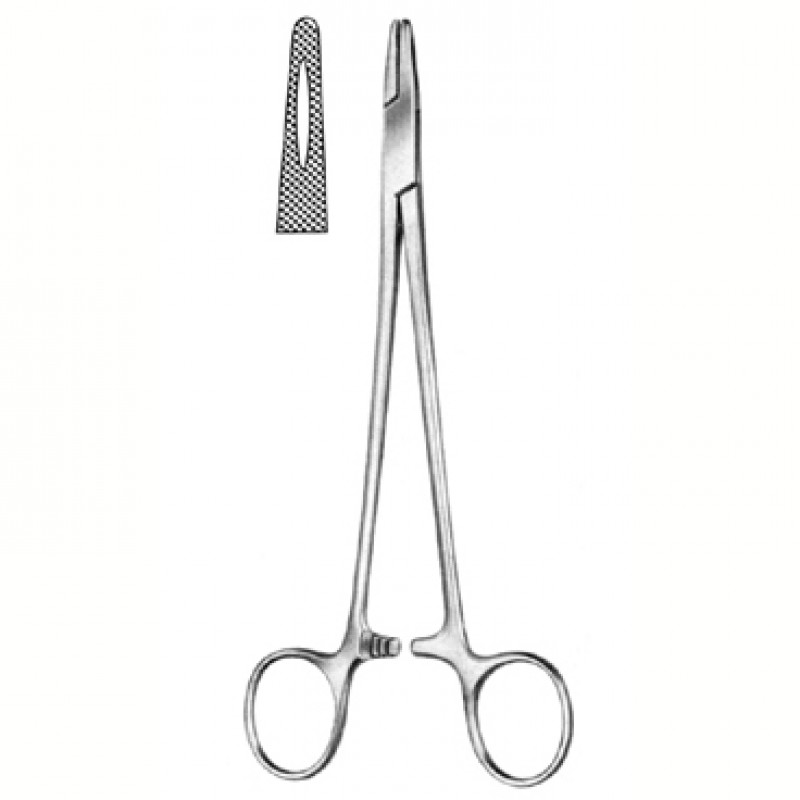 Mayo Hegar Needle Holder w/groove 1 Mayo Hegar Needle Holder w/groove
