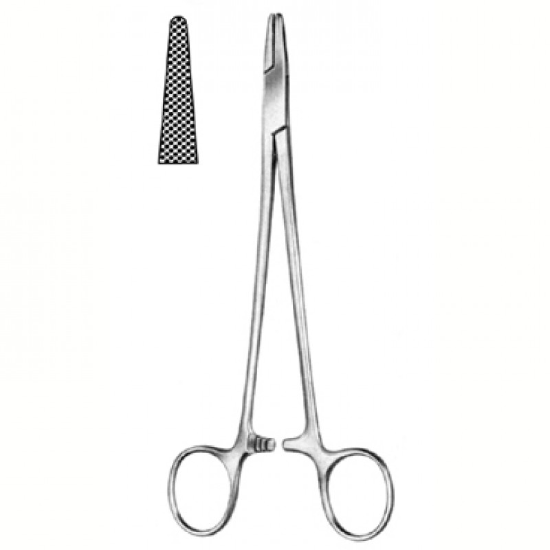 Mayo Hegar Needle Holder w/groove 1 Mayo Hegar Needle Holder w/groove